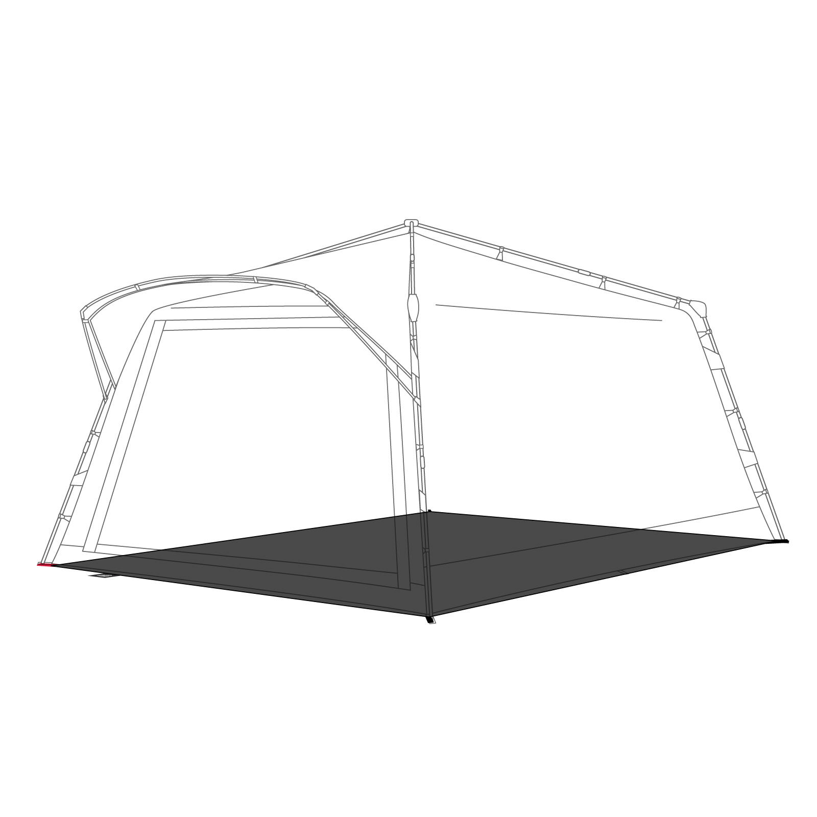 QEEDO Bodenplane qeedo Quick Villa M Groundsheet