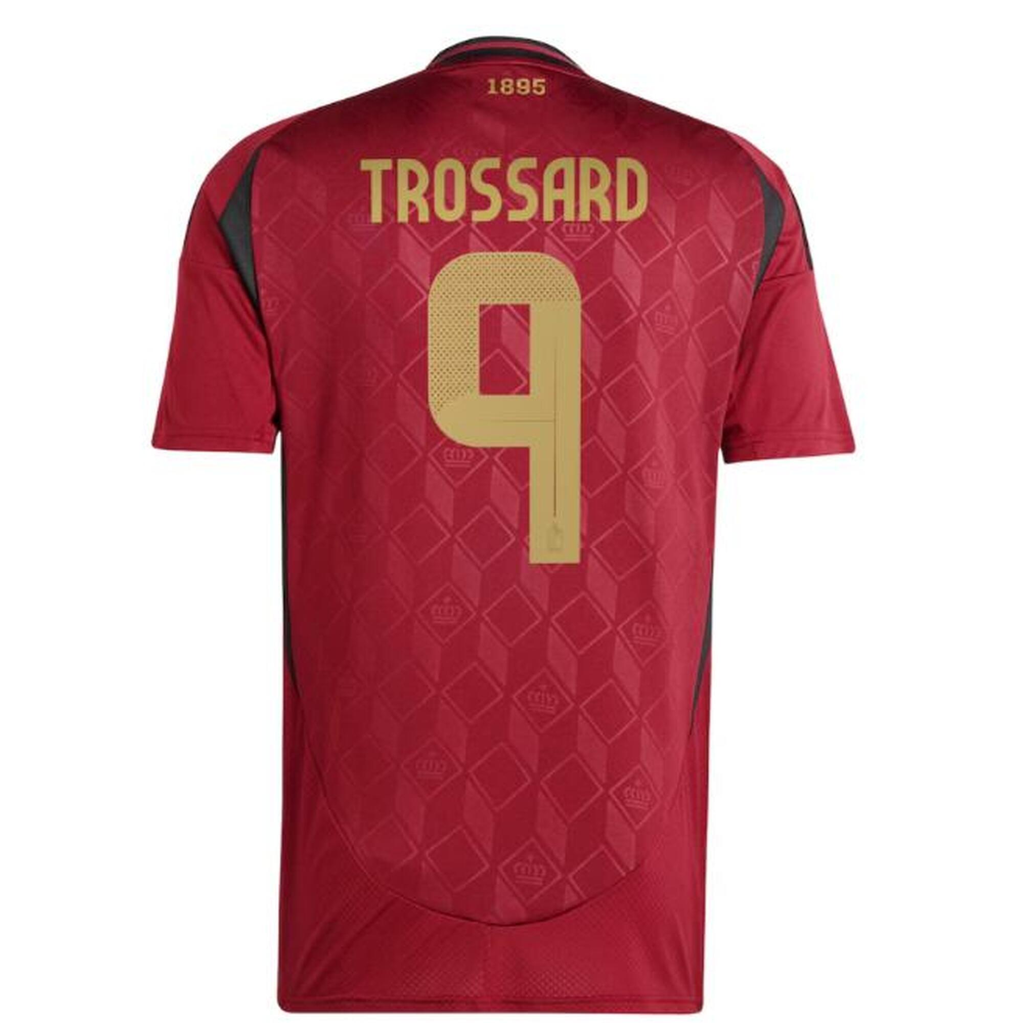 Thuisshirt met bedrukking Trossard 9 voor kinderen EURO 2024 België