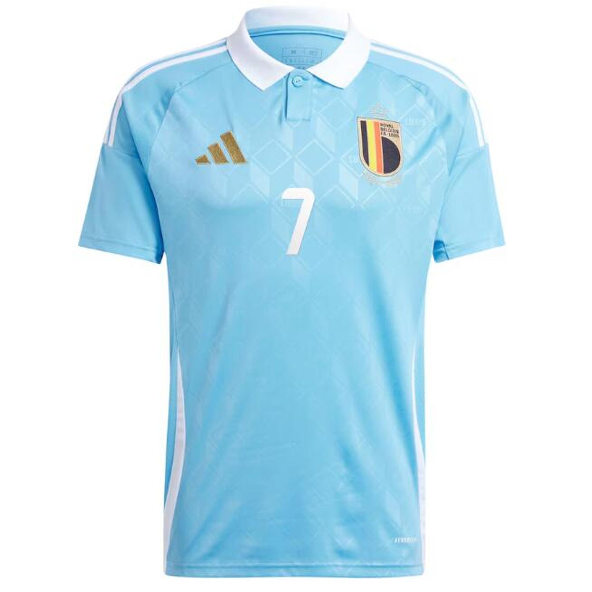 Uitshirt met bedrukking De Bruyne 7 voor volwassenen EURO 2024 België