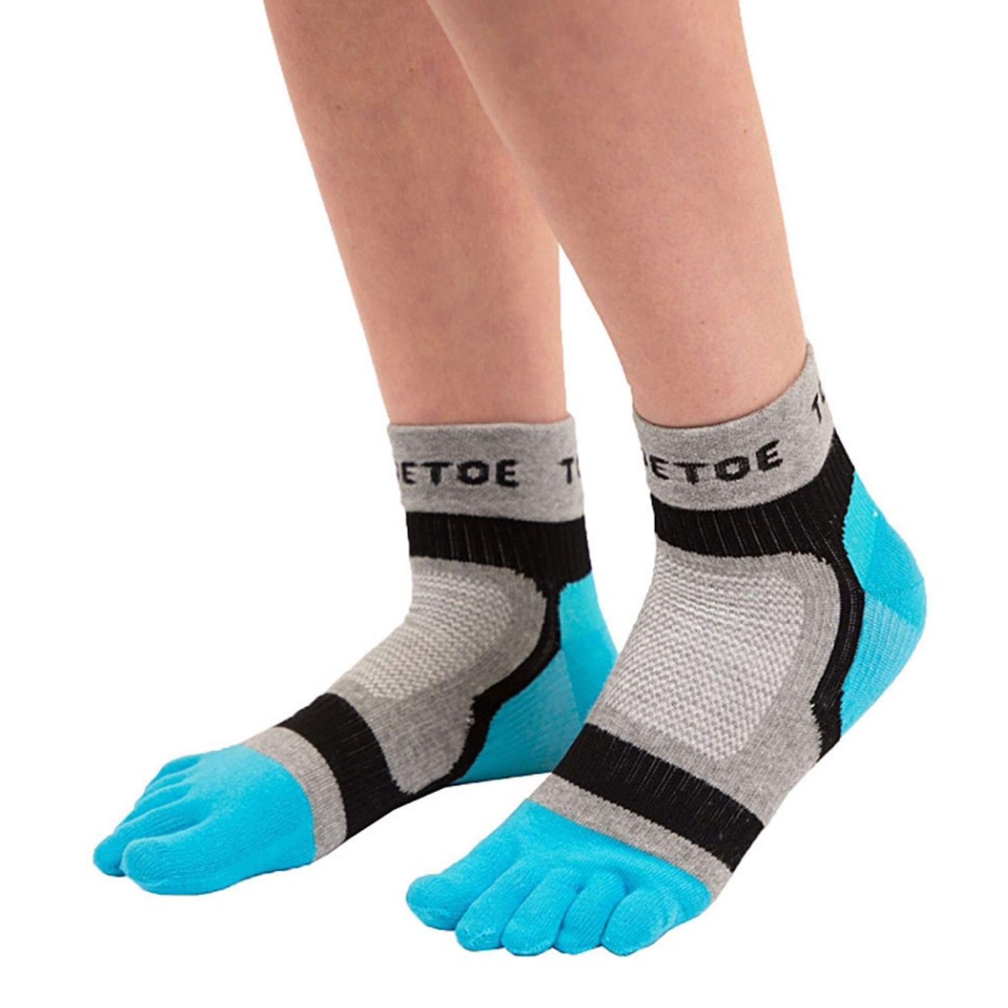 1 Pack Mens & Ladies Sports Light Runner Toe Socks 4/5