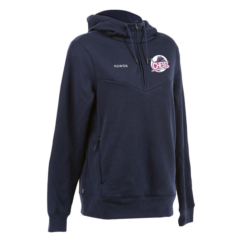 Sweat-shirt de Chessy Hockey Club femme FH500 bleu marine