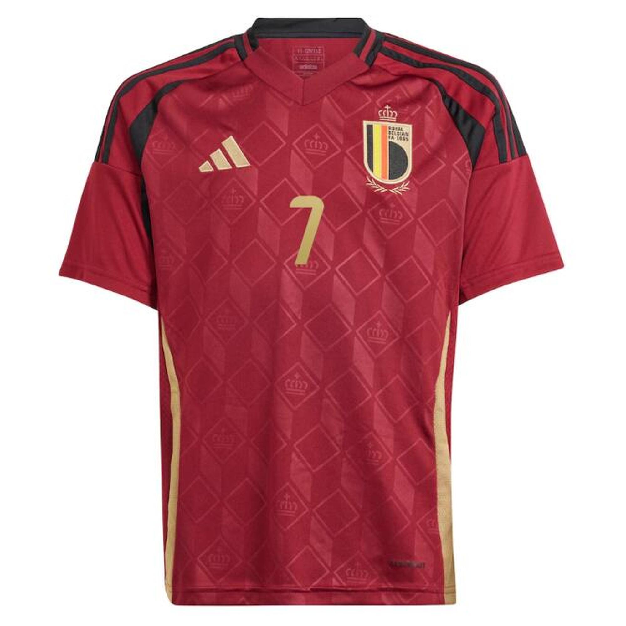 Maillot domicile avec flocage De Bruyne 7 Belgique EURO 2024 Adulte