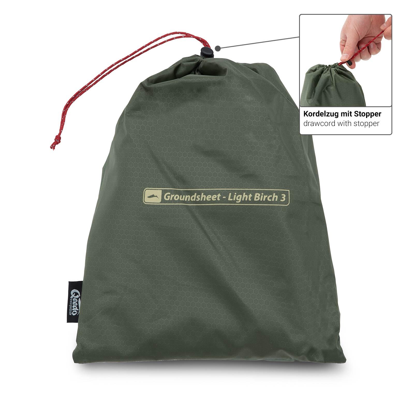 Tapis de sol qeedo Light Birch M Groundsheet 400g 4/5