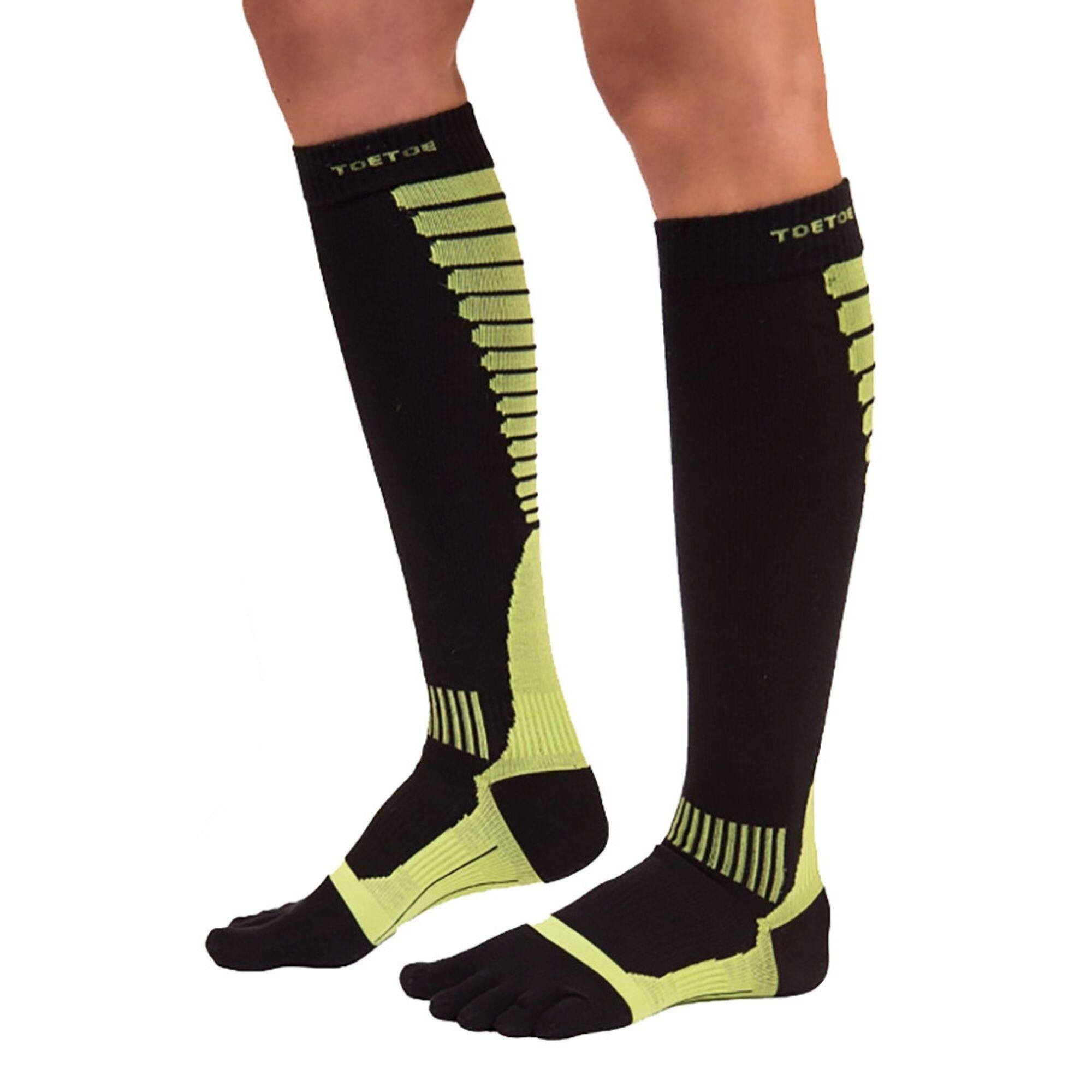 1 Pack Mens & Ladies Sports Compression Knee High Toe Socks 5/7