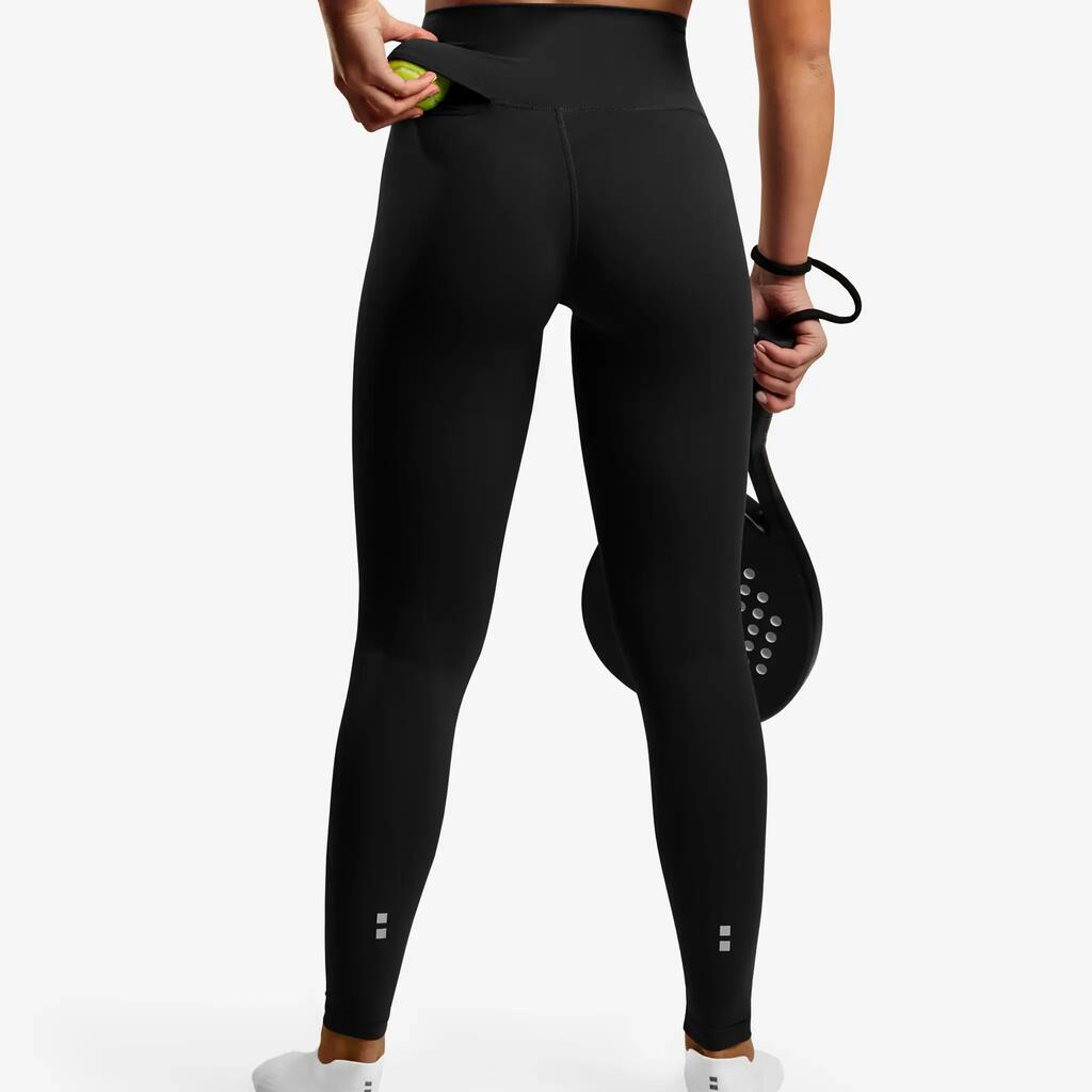 Women's Smart Leggings Padel/Tennis Black