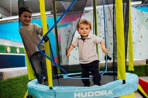 Trampolina do domu i ogrodu dla dzieci Hudora Safety 140 cm