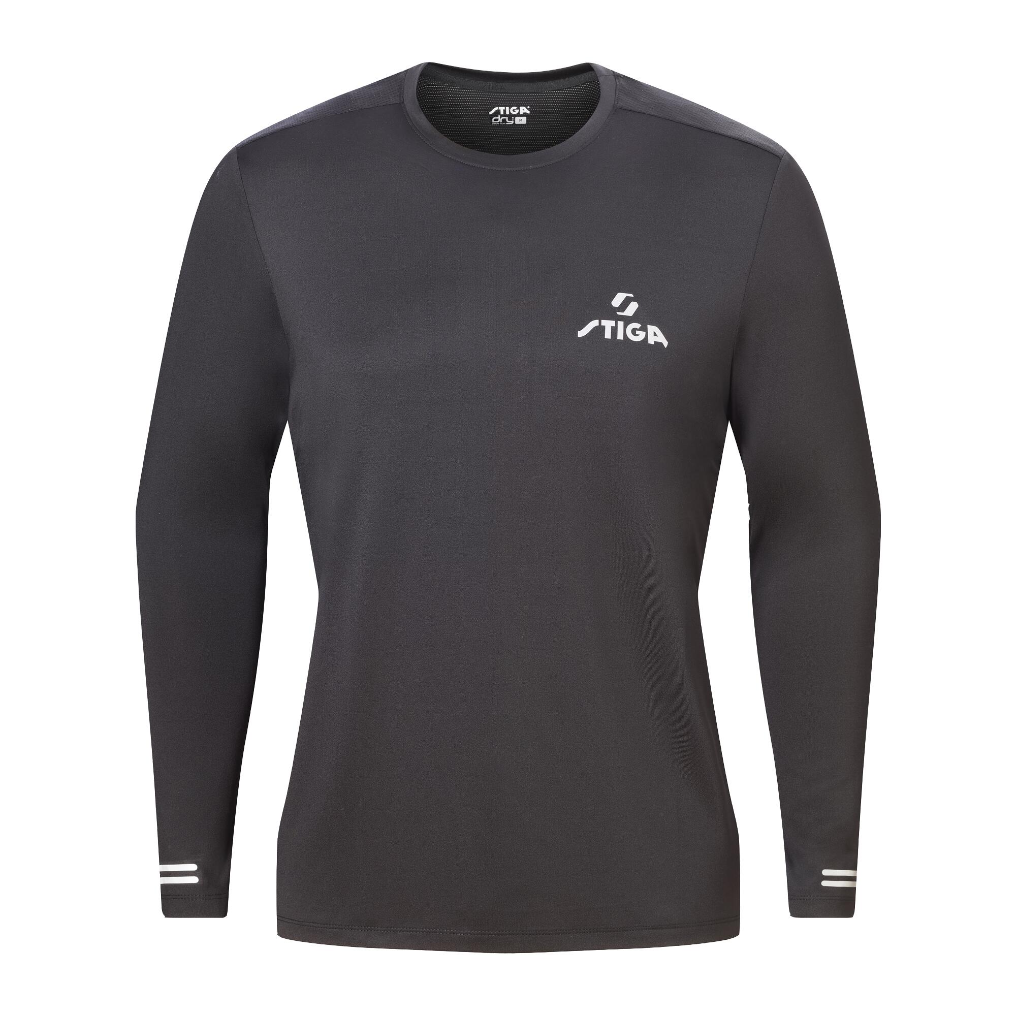 STIGA Performance T-shirt Pro X Black Long Sleeve