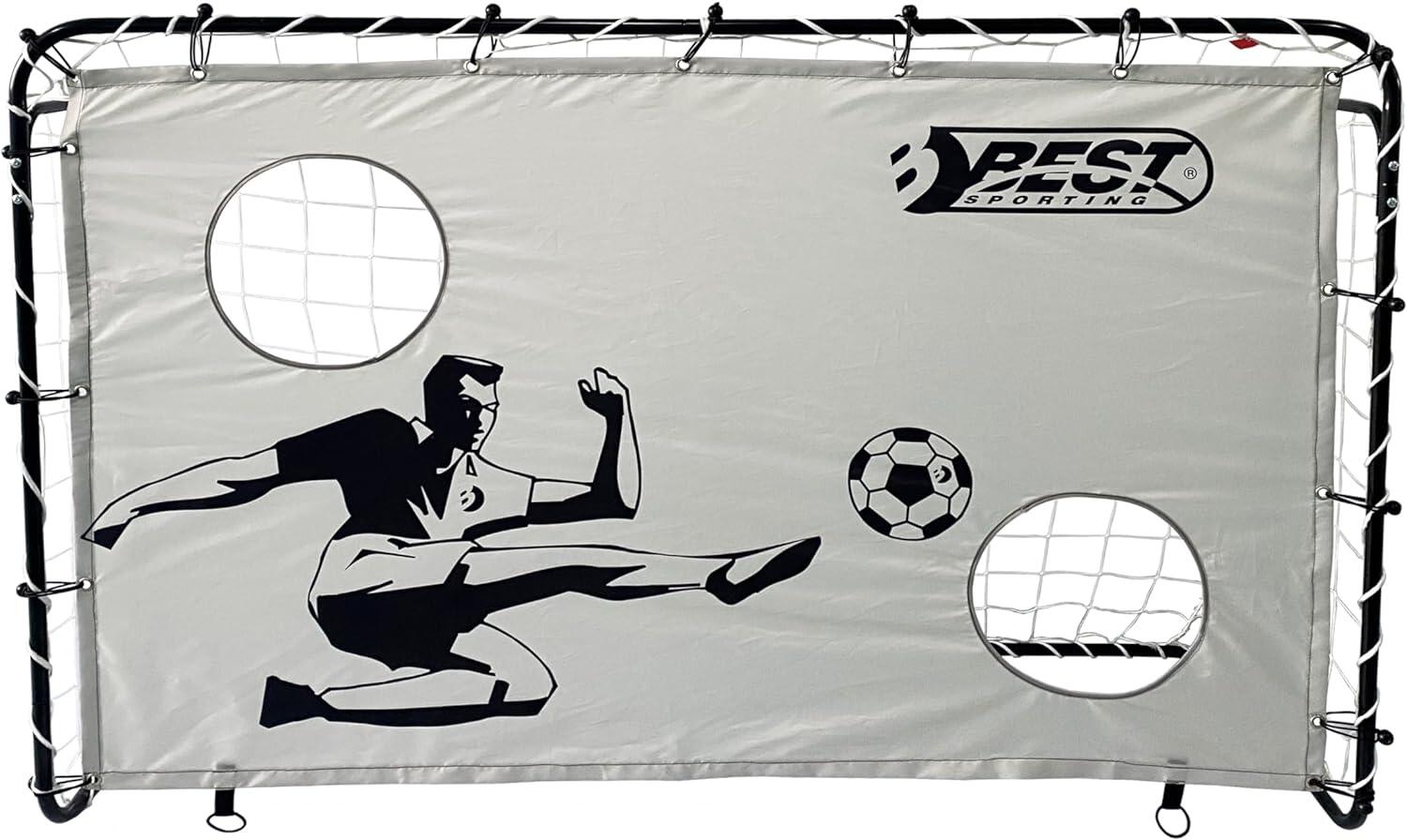 Best Sporting Fußballtor + Torwand 2 Schusslöcher grau 11061 2/2