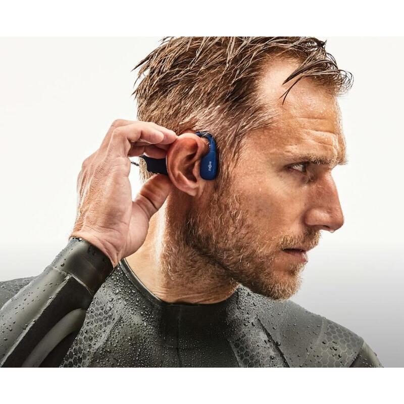 Shokz MP3 headphone - OPENSWIM BLUE