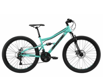 Bikestar fully mtb staal medium 26 inch 21 speed mintgroen
