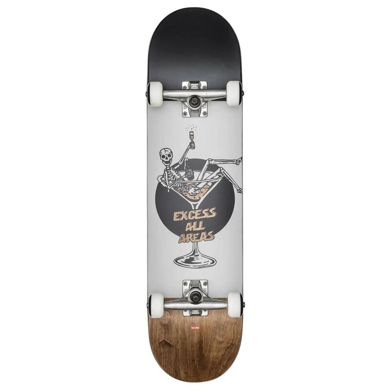 Globe G1Excess 8.0 Skateboard White brown