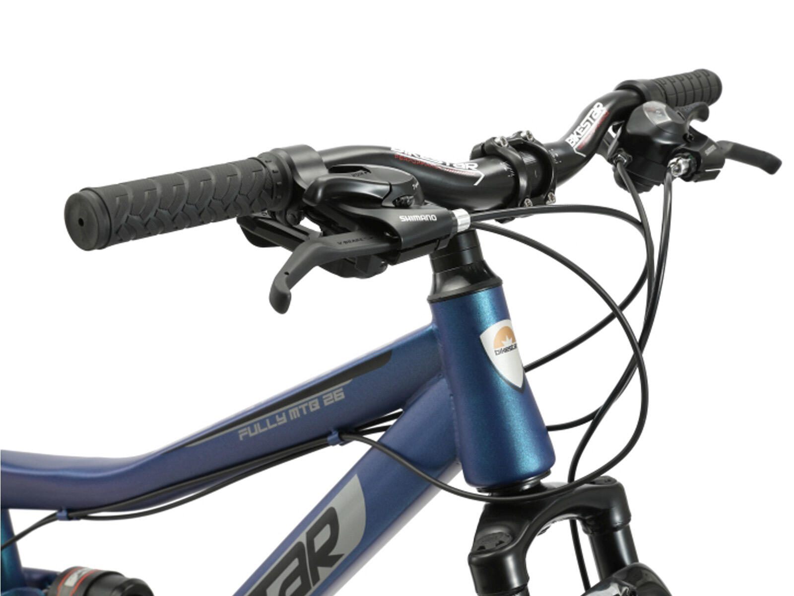 MTB fiets 26", volledig geveerde, 21 versnellingen, schijfremmen 5/7