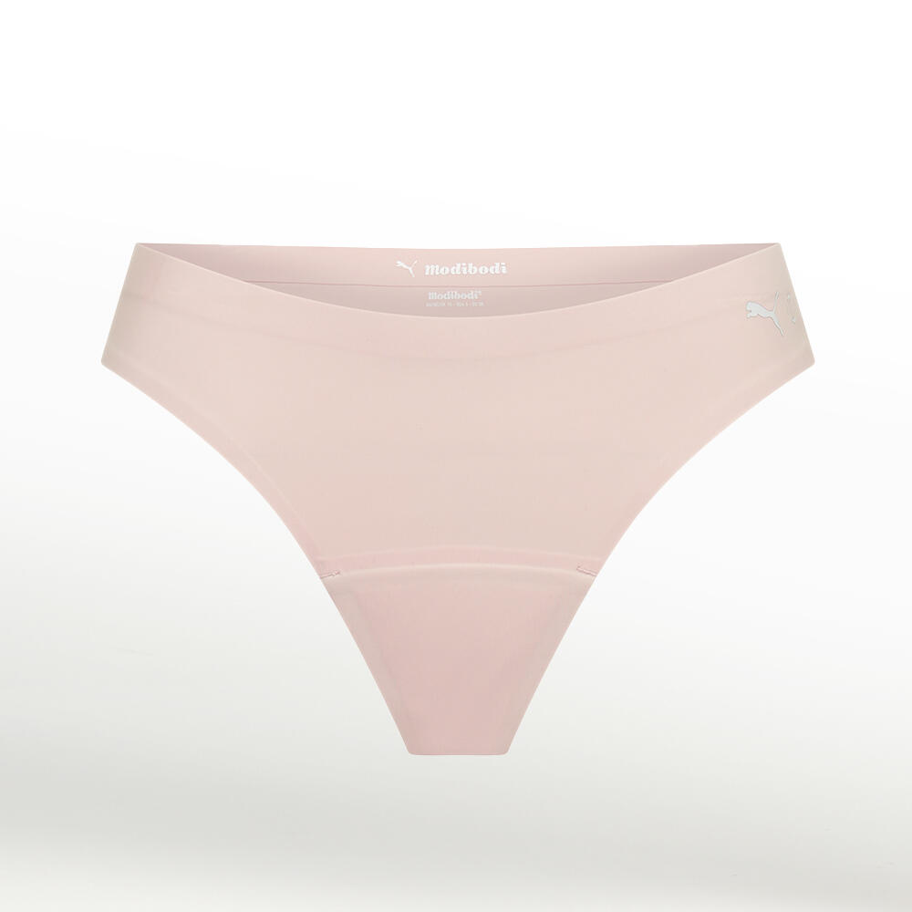 Modibodi Period Pants Puma X Modibodi Seamfree Active Thong Light-Moderate Pink 3/3