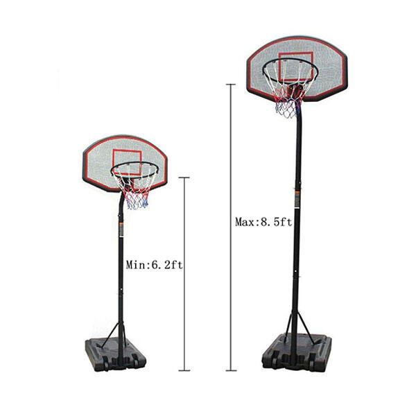 Tablica do koszykówki Kosz ze stojakiem 210-260 cm 3/4
