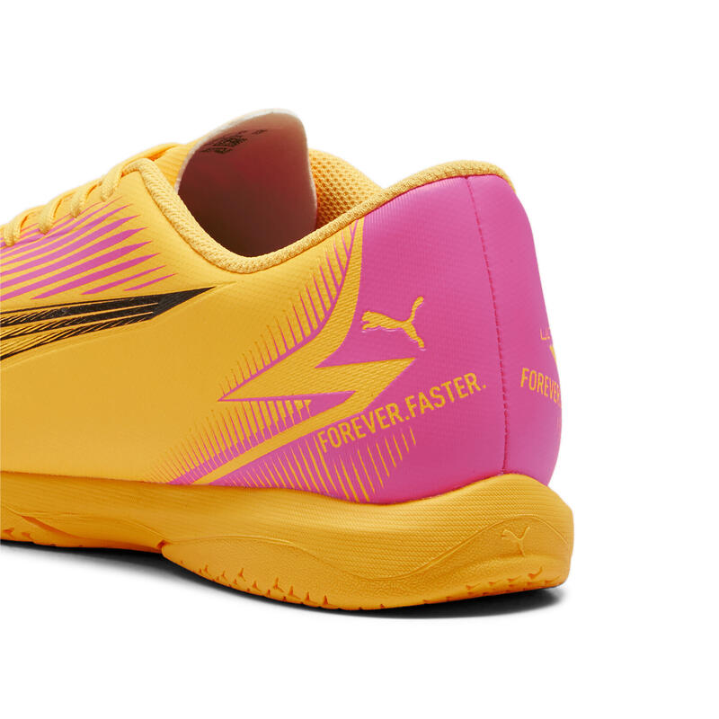 Botas de fútbol ULTRA PLAY IT PUMA Sun Stream Black Sunset Glow Orange Pink