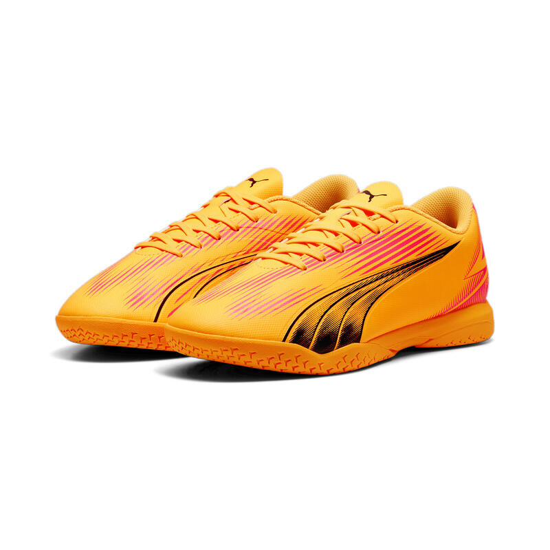 Chaussures de futsal ULTRA PLAY PUMA Sun Stream Black Sunset Glow Orange Pink