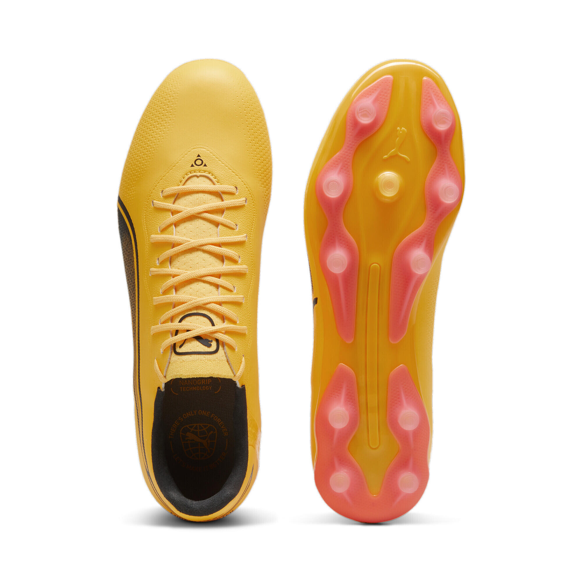 KING PRO FG/AG voetbalschoenen PUMA Sun Stream Black Sunset Glow Orange Pink 4/6