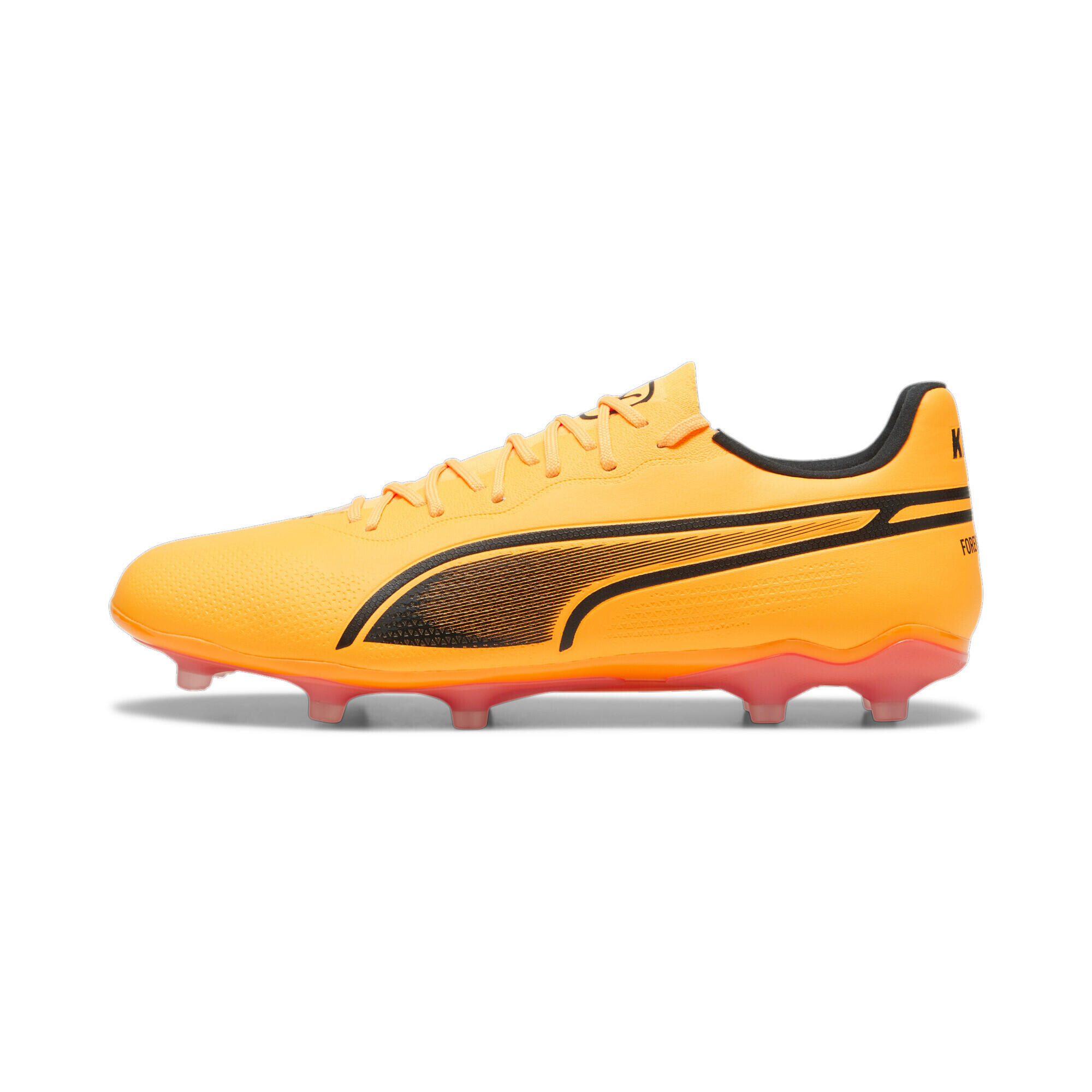 KING PRO FG/AG voetbalschoenen PUMA Sun Stream Black Sunset Glow Orange Pink 3/6