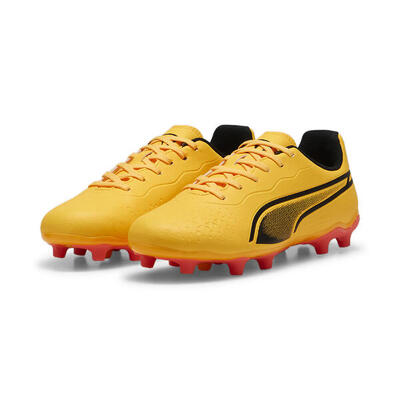 Scarpe da calcio KING MATCH FG/AG da ragazzi PUMA Black White