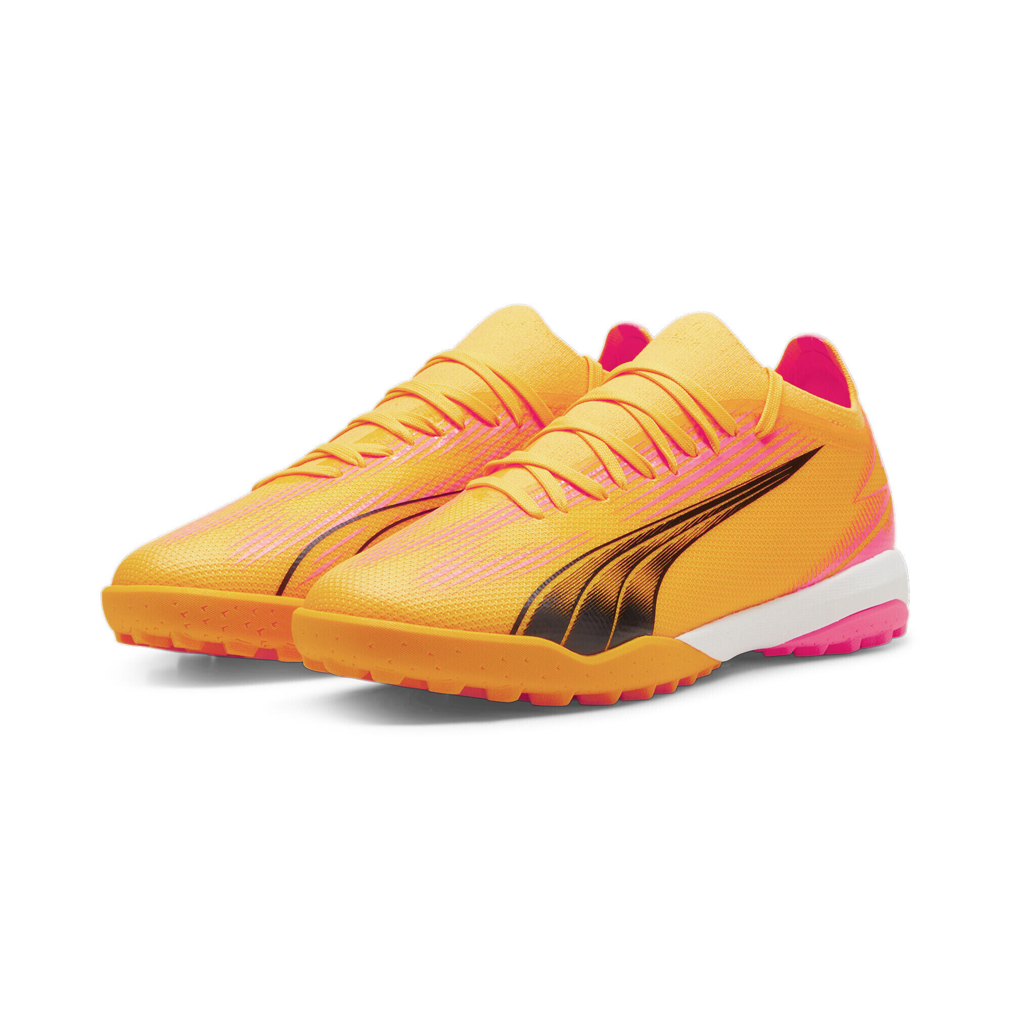 PUMA ULTRA MATCH TT voetbalschoenen PUMA Sun Stream Black Sunset Glow Orange Pink
