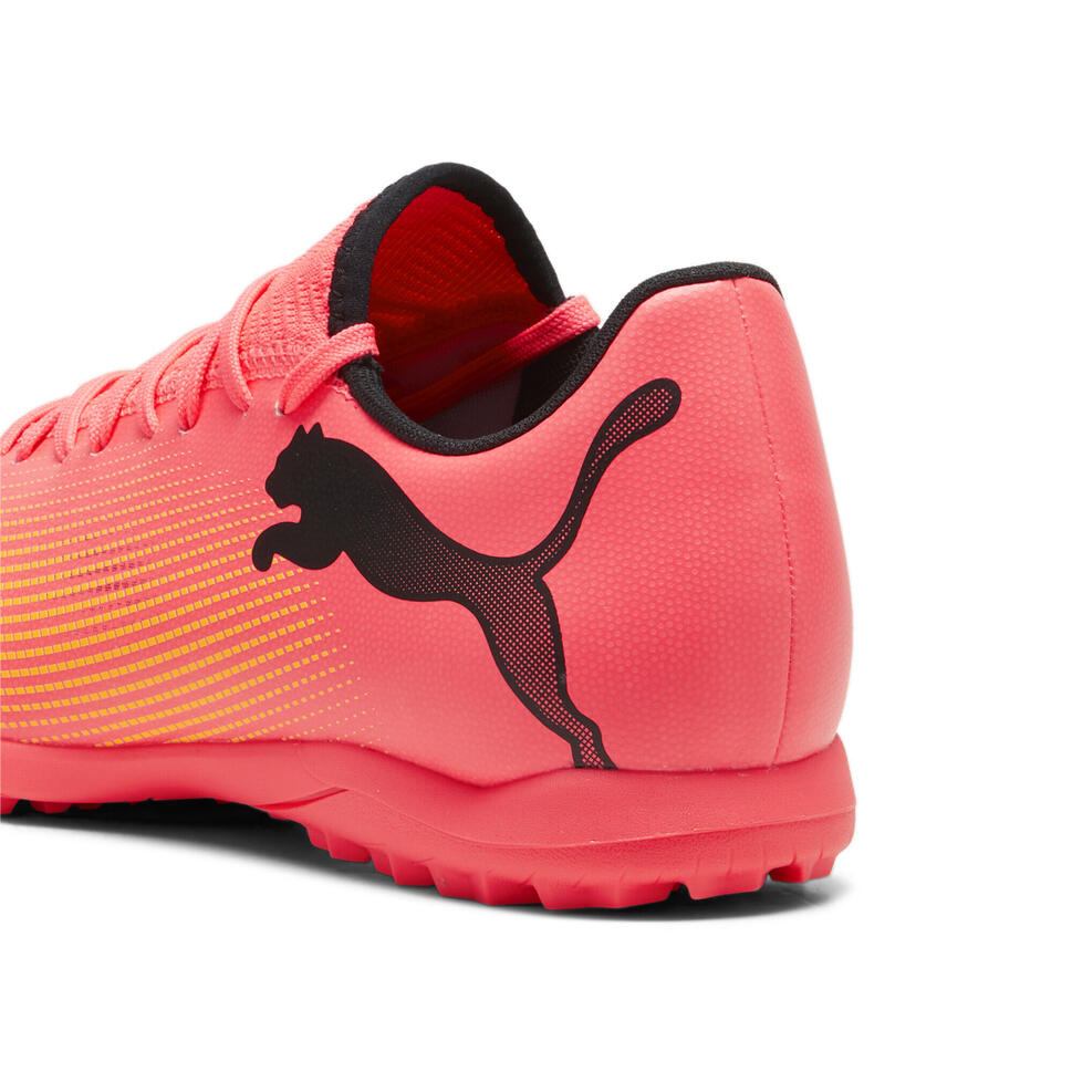 Buty piłkarskie FUTURE 7 PLAY TT PUMA Sunset Glow Black Sun Stream Pink Orange