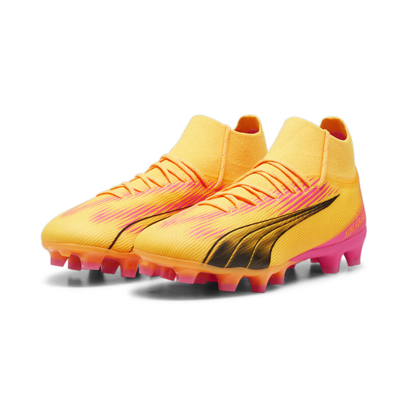 Scarpe da calcio ULTRA PRO FG/AG PUMA Sun Stream Black Sunset Glow Orange Pink