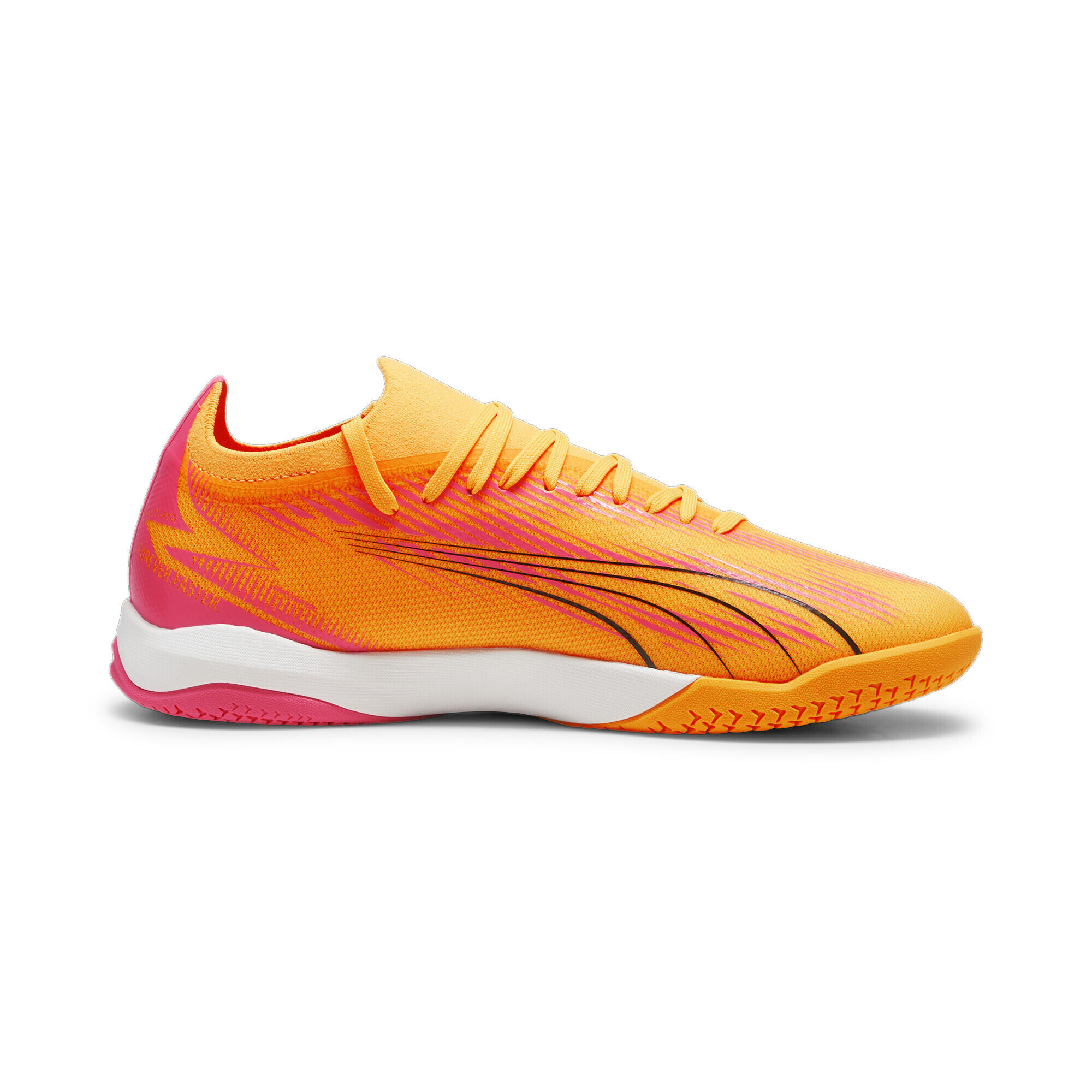 Chaussures de futsal ULTRA MATCH PUMA Sun Stream Black Sunset Glow Orange Pink 5/6
