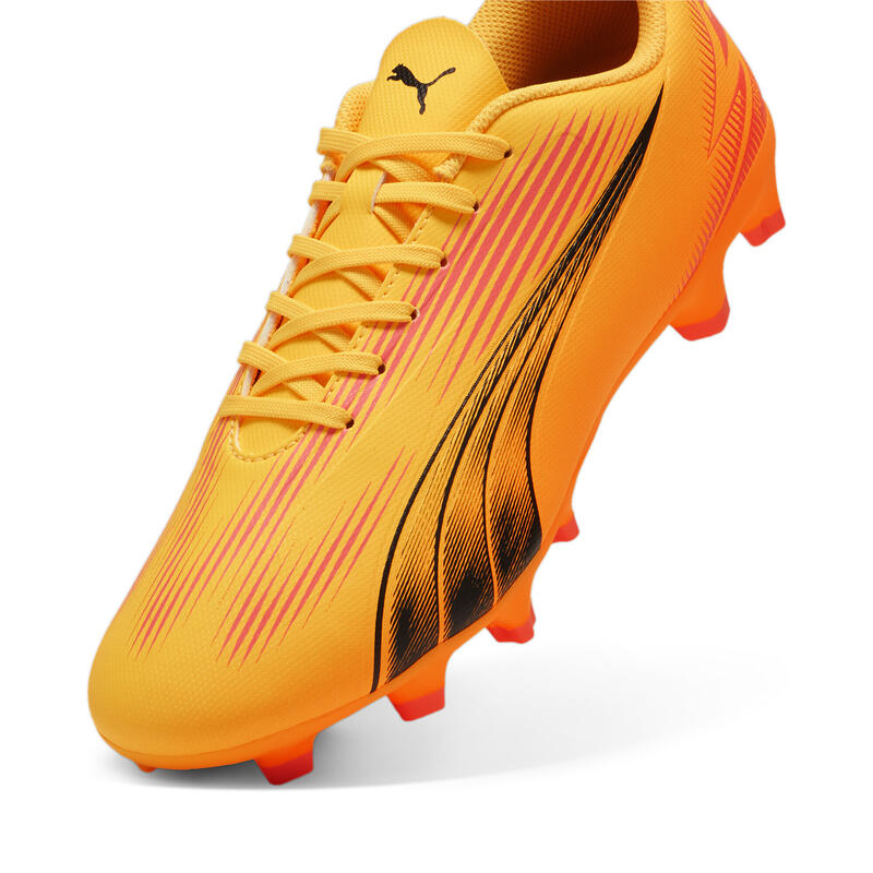 Botas de fútbol ULTRA PLAY FG/AG PUMA Sun Stream Black Sunset Glow Orange Pink