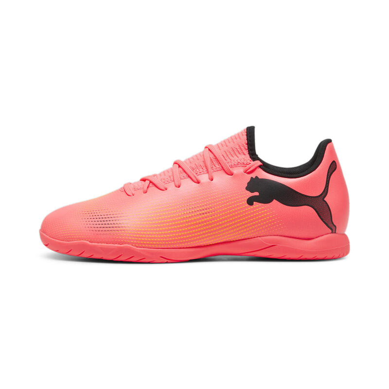 Chaussures de futsal FUTURE 7 PLAY PUMA Sunset Glow Black Sun Stream Pink Orange