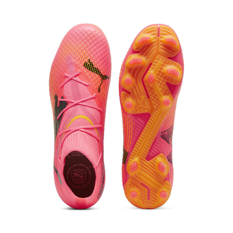 Ghete de fotbal FUTURE 7 PRO FG/AG PUMA Sunset Glow Black Sun Stream Pink Orange