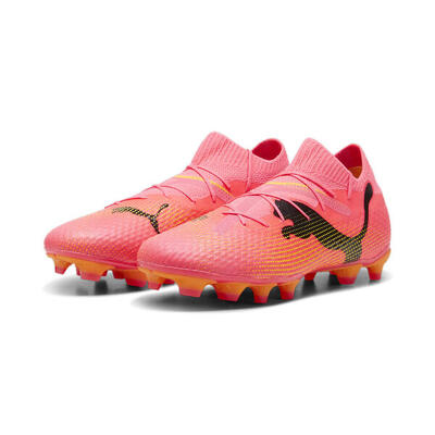 Future 7 pro fg/ag voetbalschoenen puma sunset glow black sun stream pink orange