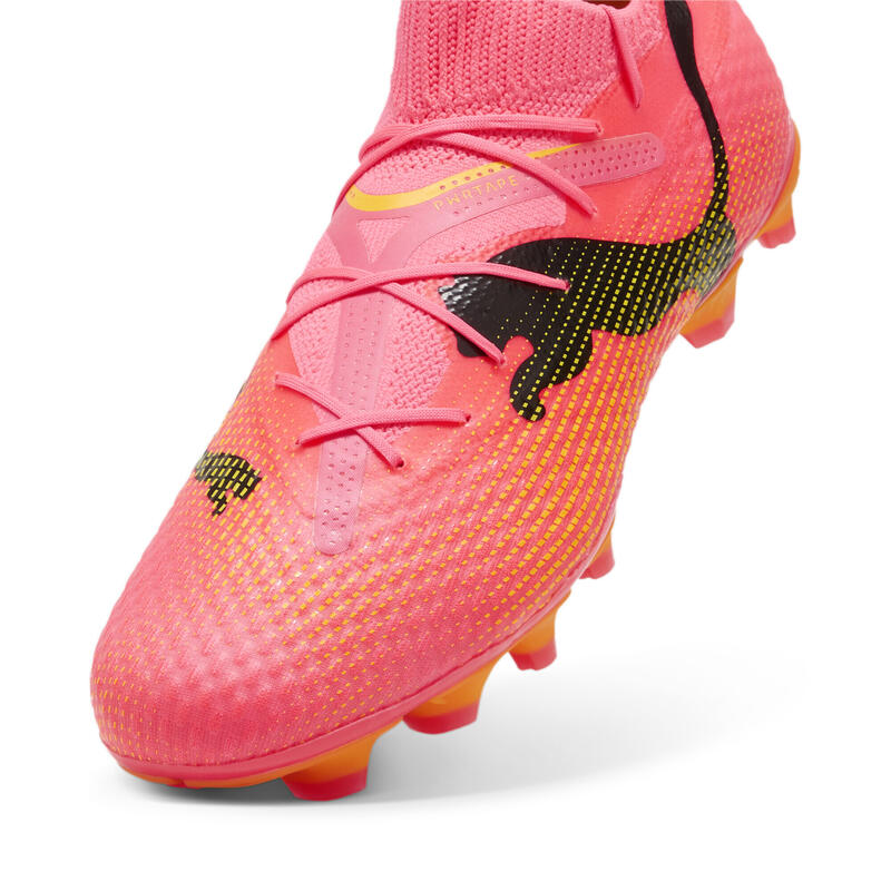 Buty piłkarskie FUTURE 7 PRO FG/AG PUMA Sunset Glow Black Sun Stream Pink Orange