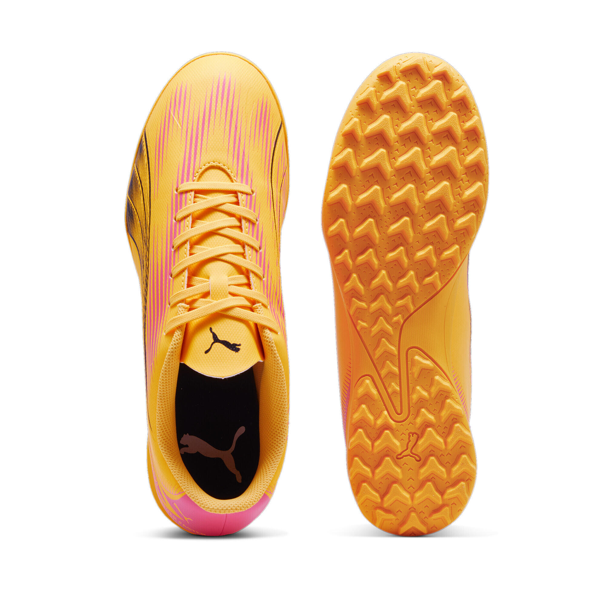 Scarpe da calcio ULTRA PLAY TT PUMA Sun Stream Black Sunset Glow Orange Pink 4/6