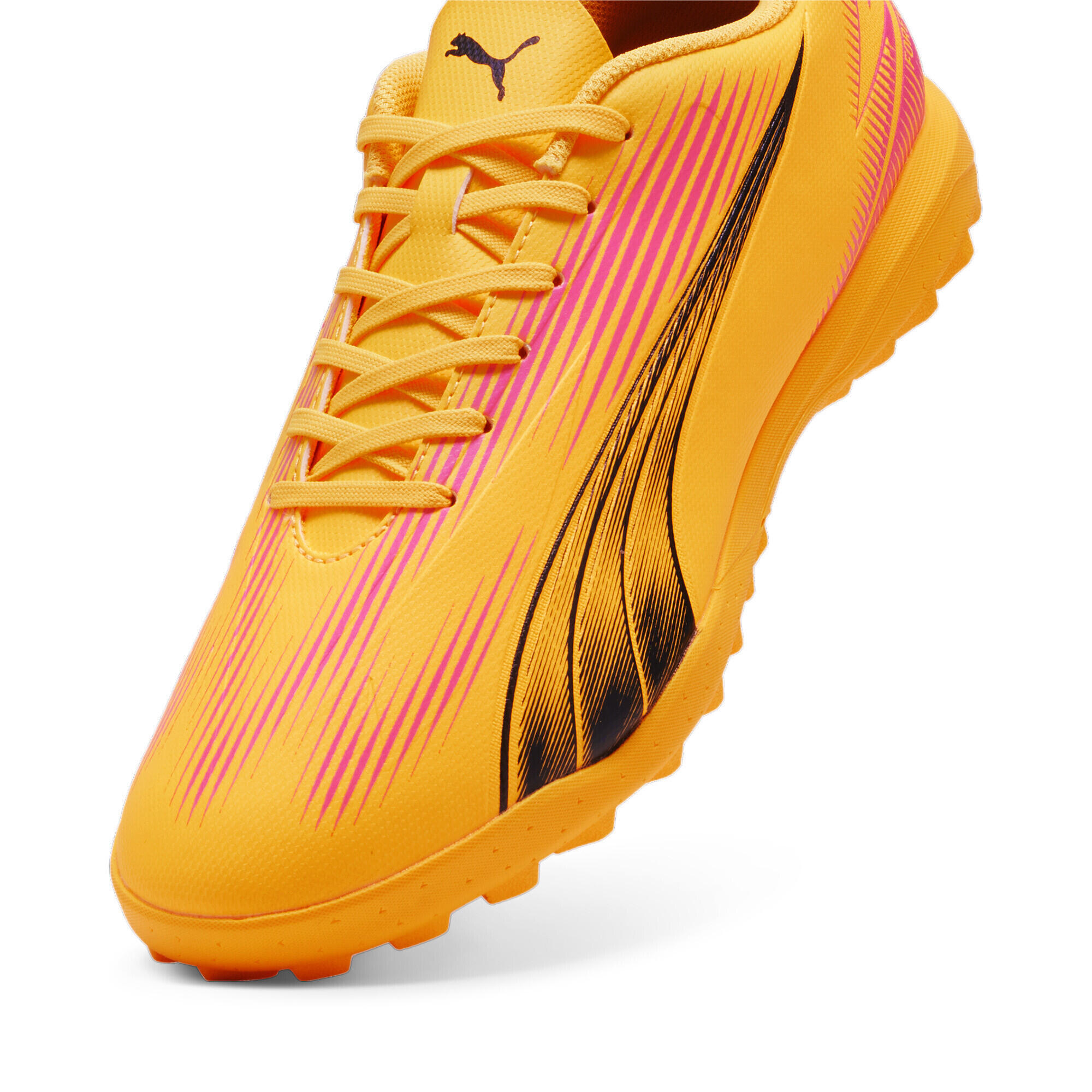 Scarpe da calcio ULTRA PLAY TT PUMA Sun Stream Black Sunset Glow Orange Pink 6/6