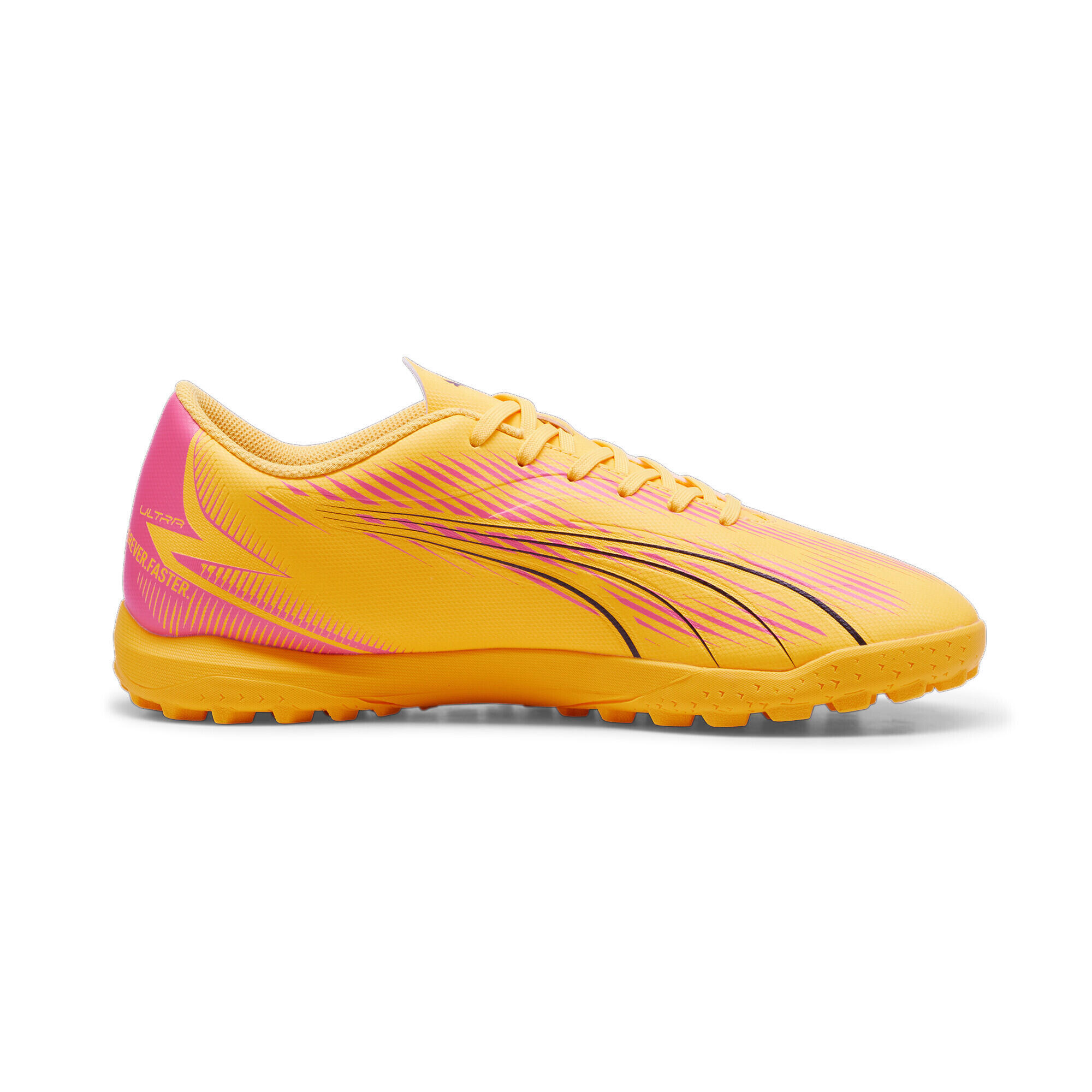 Scarpe da calcio ULTRA PLAY TT PUMA Sun Stream Black Sunset Glow Orange Pink 5/6