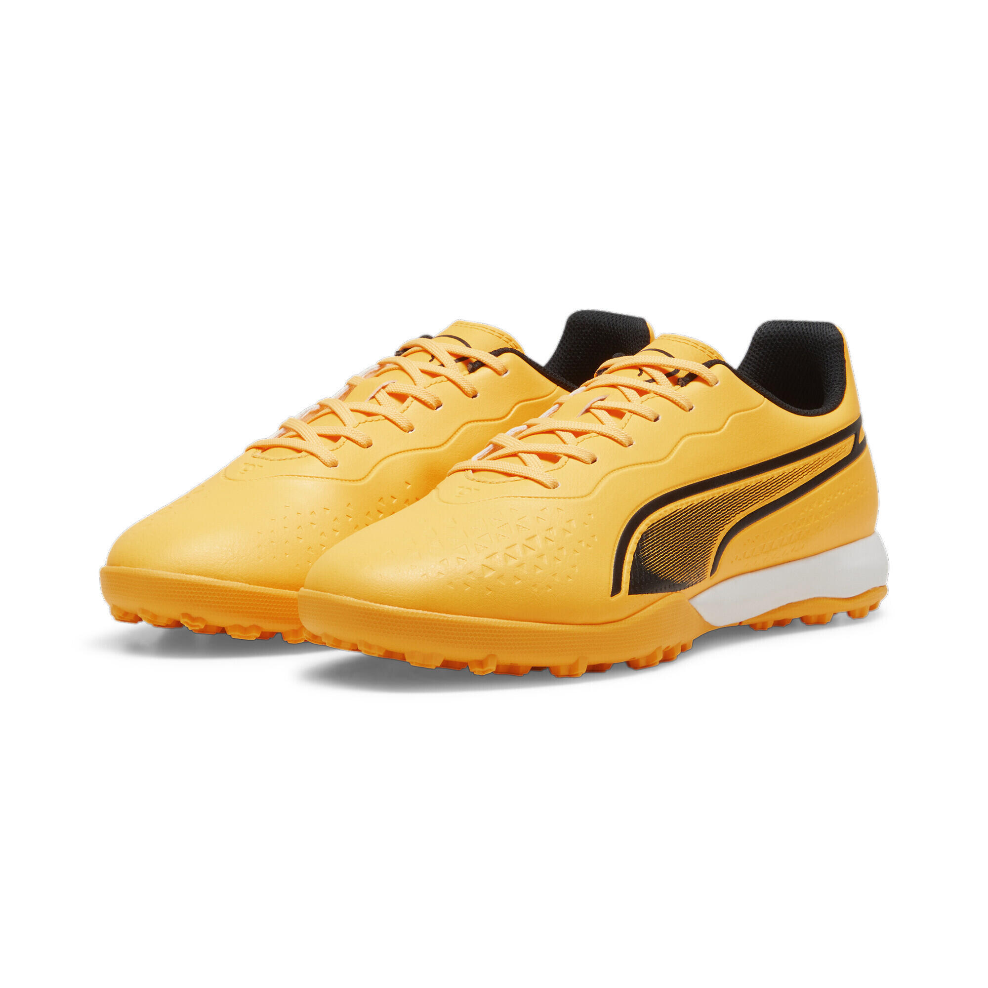 PUMA KING MATCH TT voetbalschoenen PUMA Sun Stream Black Sunset Glow Orange Pink