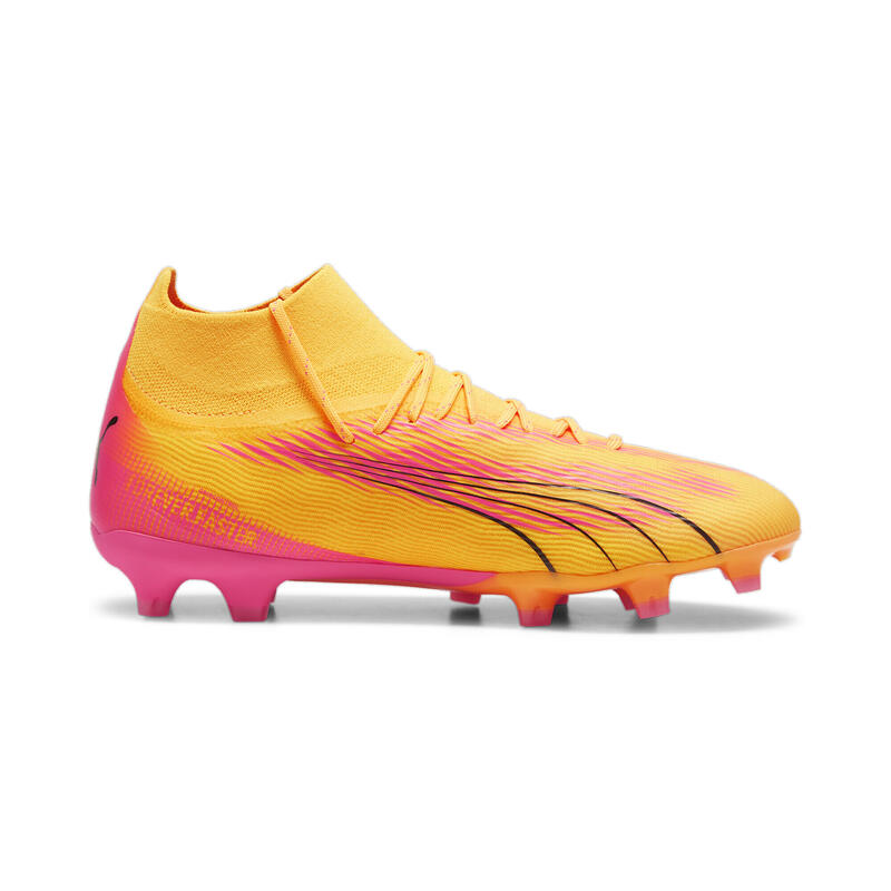 Scarpe da calcio ULTRA PRO FG/AG PUMA Sun Stream Black Sunset Glow Orange Pink