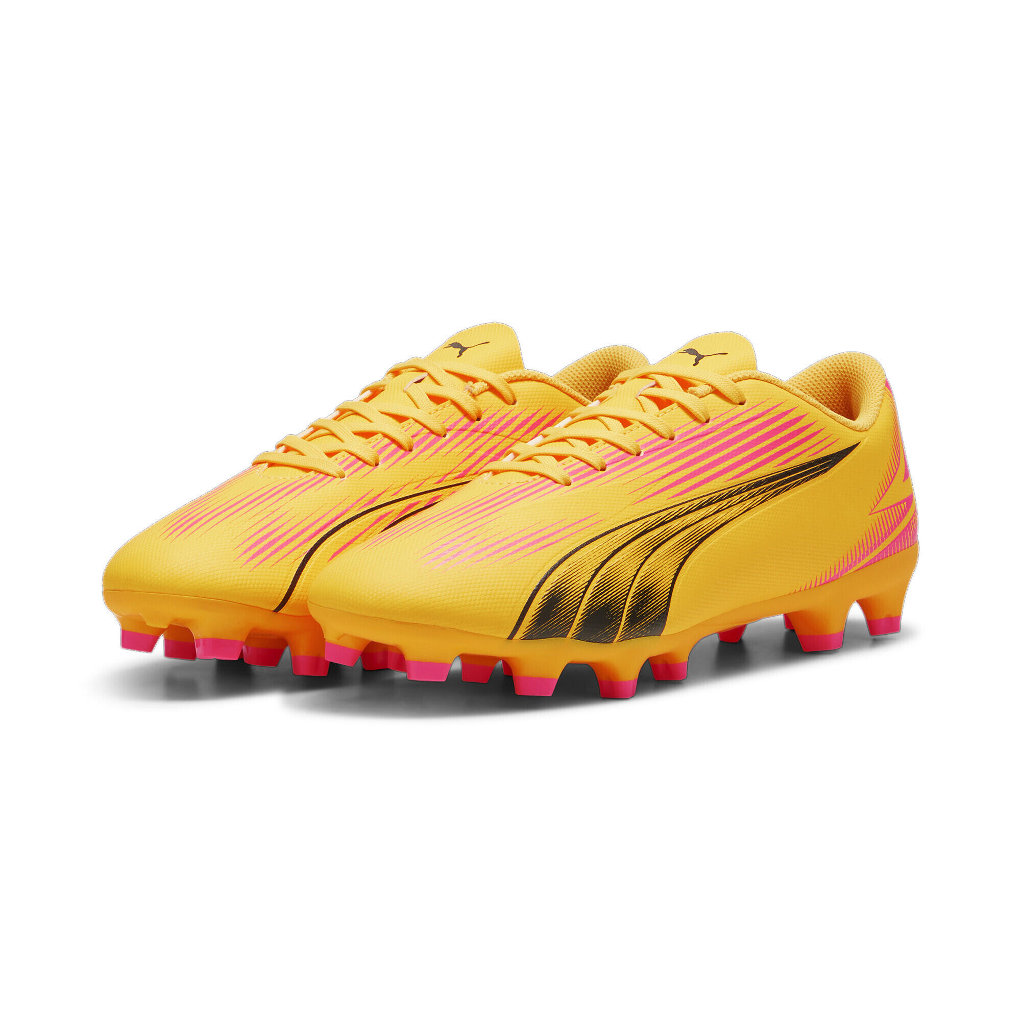 PUMA ULTRA PLAY FG/AG voetbalschoenen PUMA Sun Stream Black Sunset Glow Orange Pink