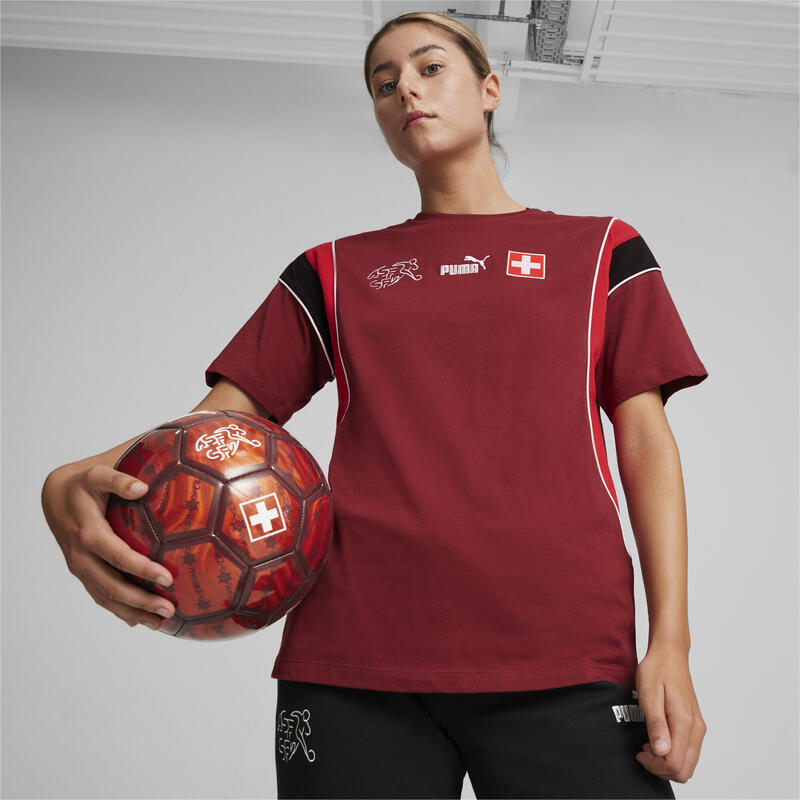 Switzerland FtblArchive T-shirt voor dames PUMA Team Regal Red Fast