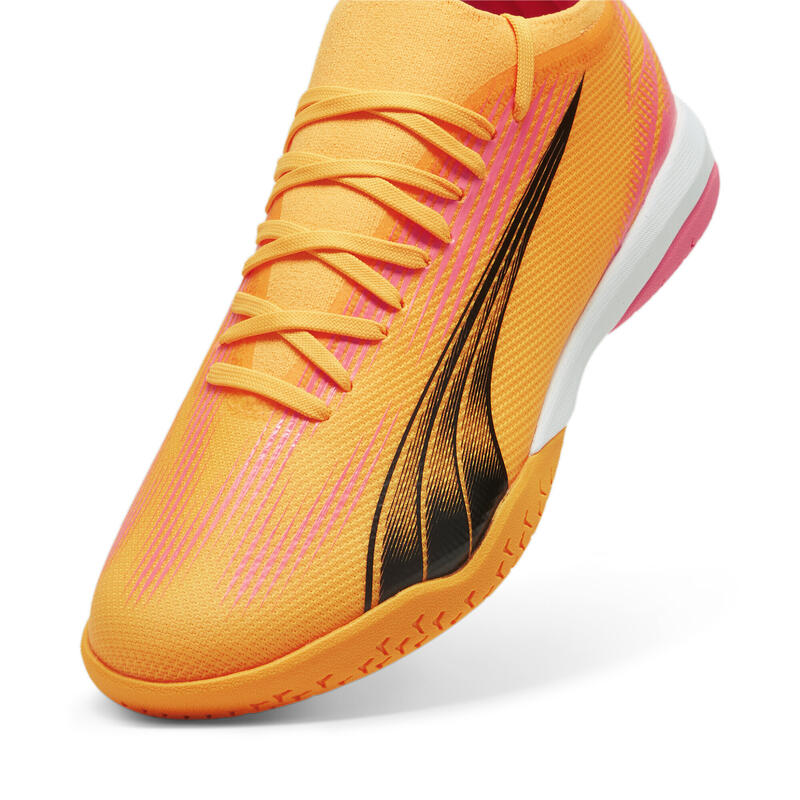 Chaussures de futsal ULTRA MATCH PUMA Sun Stream Black Sunset Glow Orange Pink
