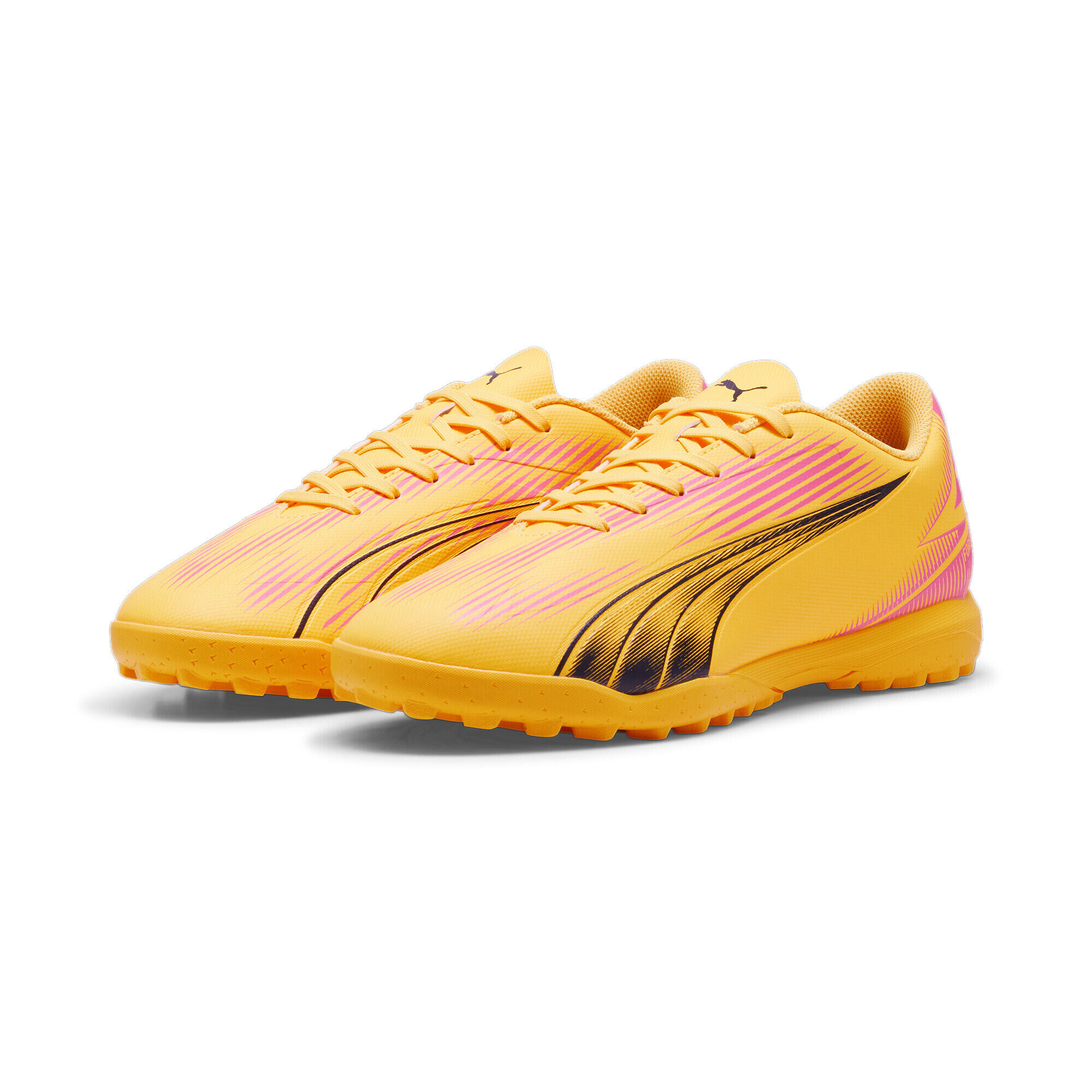 PUMA ULTRA PLAY TT voetbalschoenen PUMA Sun Stream Black Sunset Glow Orange Pink
