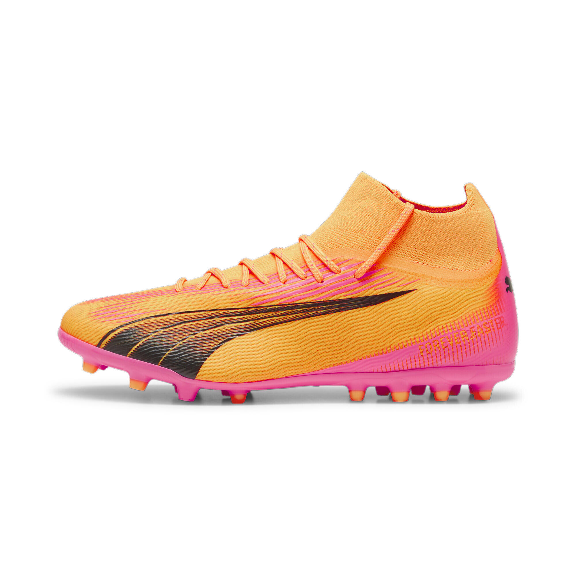 Buty piłkarskie ULTRA PRO MG PUMA Sun Stream Black Sunset Glow Orange Pink 3/6