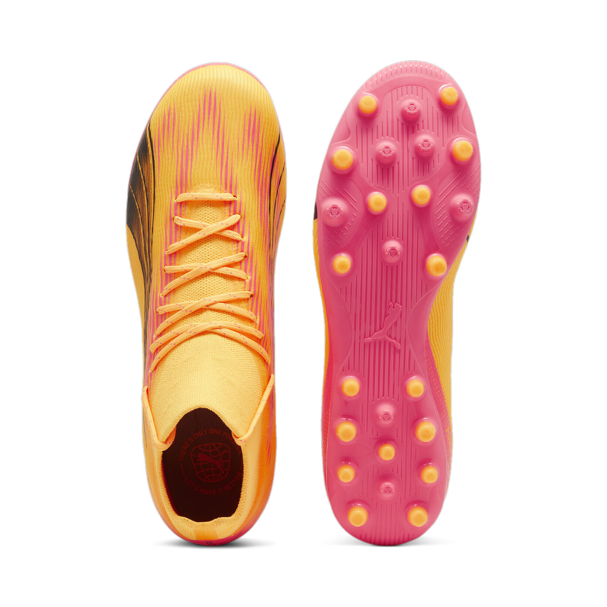 Buty piłkarskie ULTRA PRO MG PUMA Sun Stream Black Sunset Glow Orange Pink 4/6