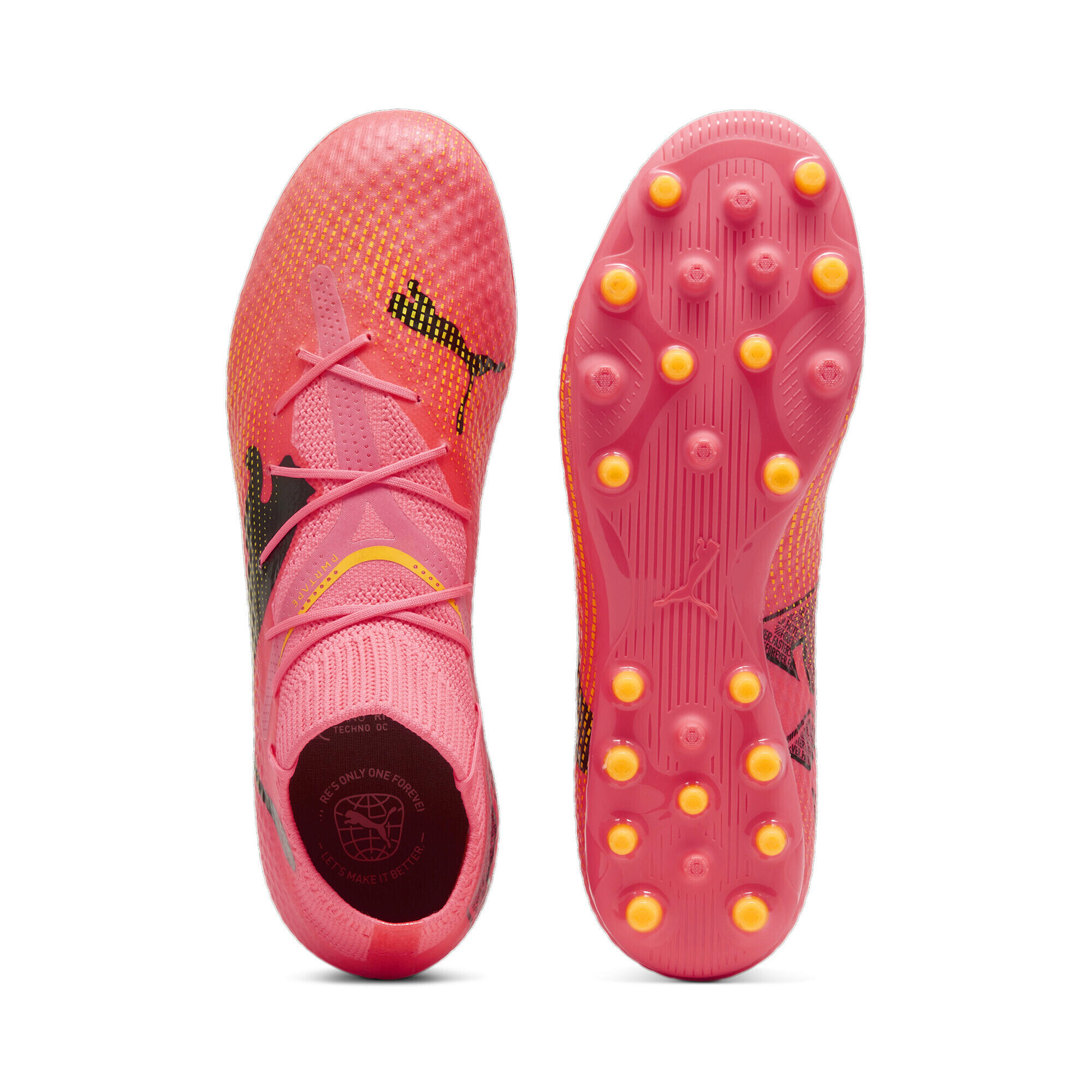 Scarpe da calcio FUTURE 7 PRO MG PUMA Sunset Glow Black Sun Stream Pink Orange 4/6