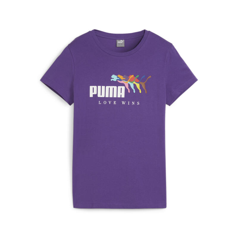 T-shirt ESS+ LOVE WINS Femme PUMA Iris Purple