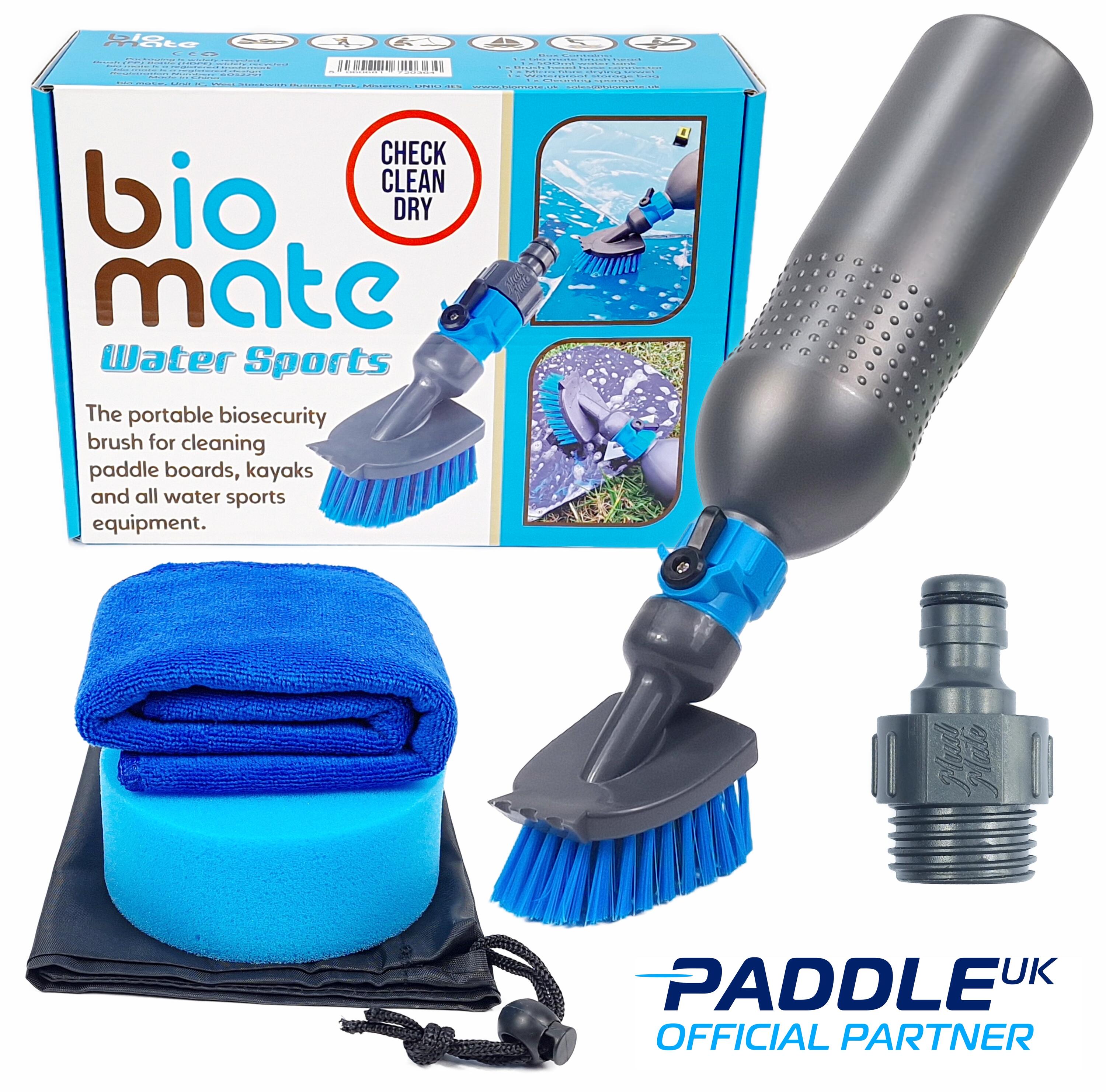 The Bio Mate paddleboard cleaning kit for sup's kayaks and watersports