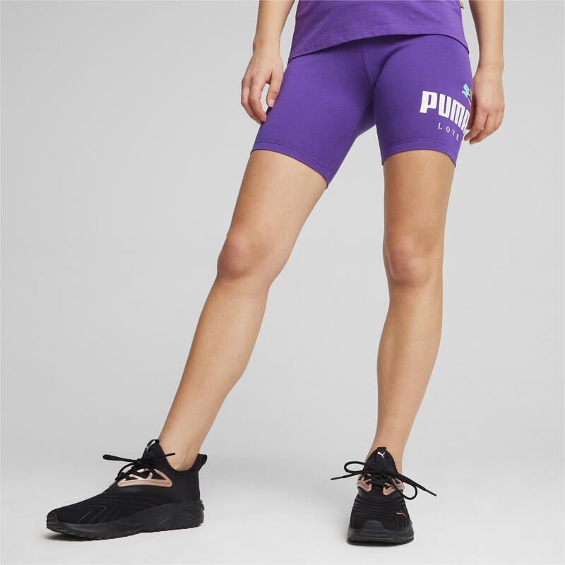 Biker shorts ESS+ LOVE WINS da donna PUMA Iris Purple