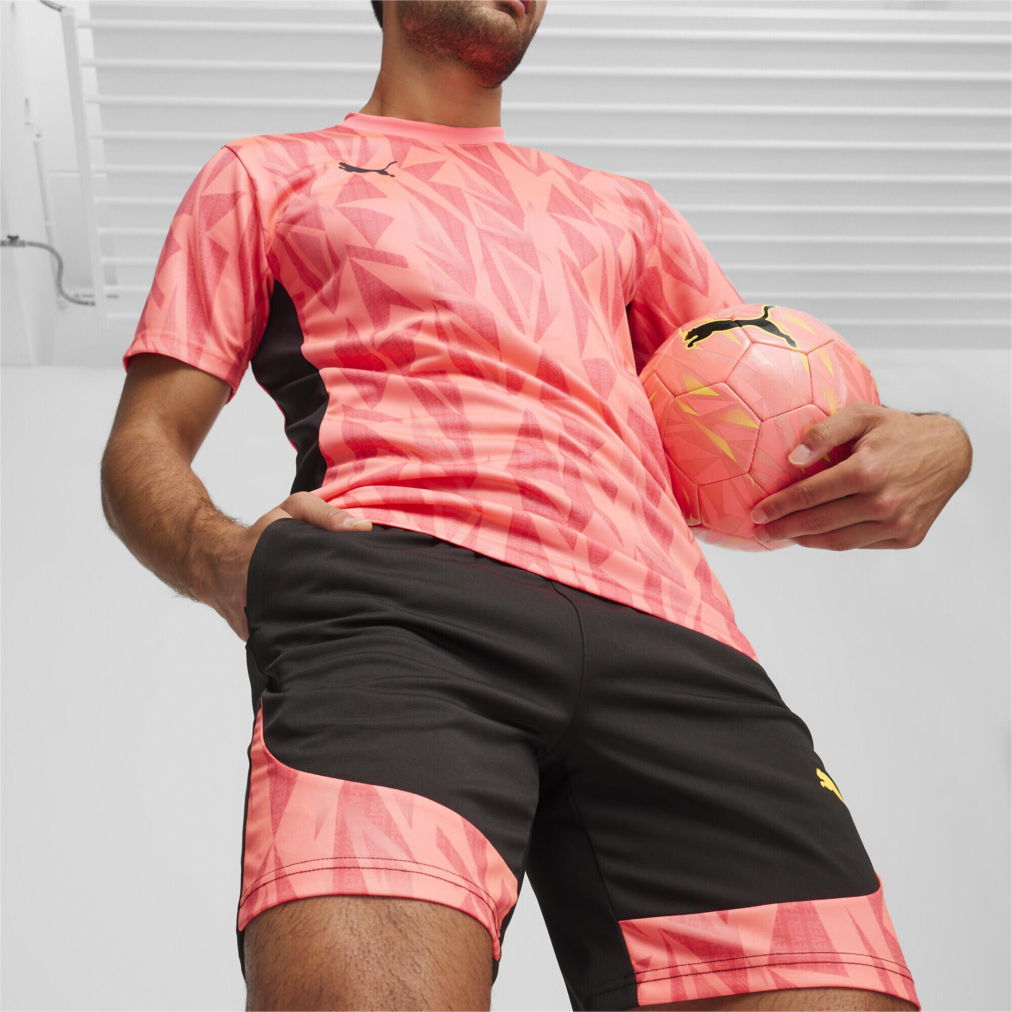 Short de football individualFINAL PUMA Black Sun Stream Orange 3/6