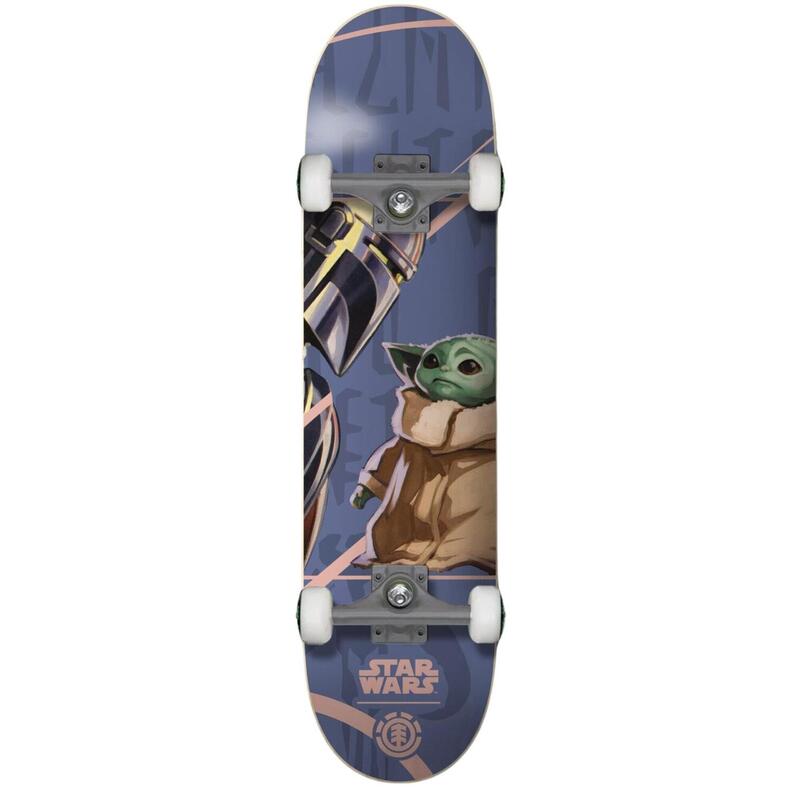 Skateboard Star Wars Mandalorian - Planche En Bois érable 9 Plis, Robuste, Enfant/ado