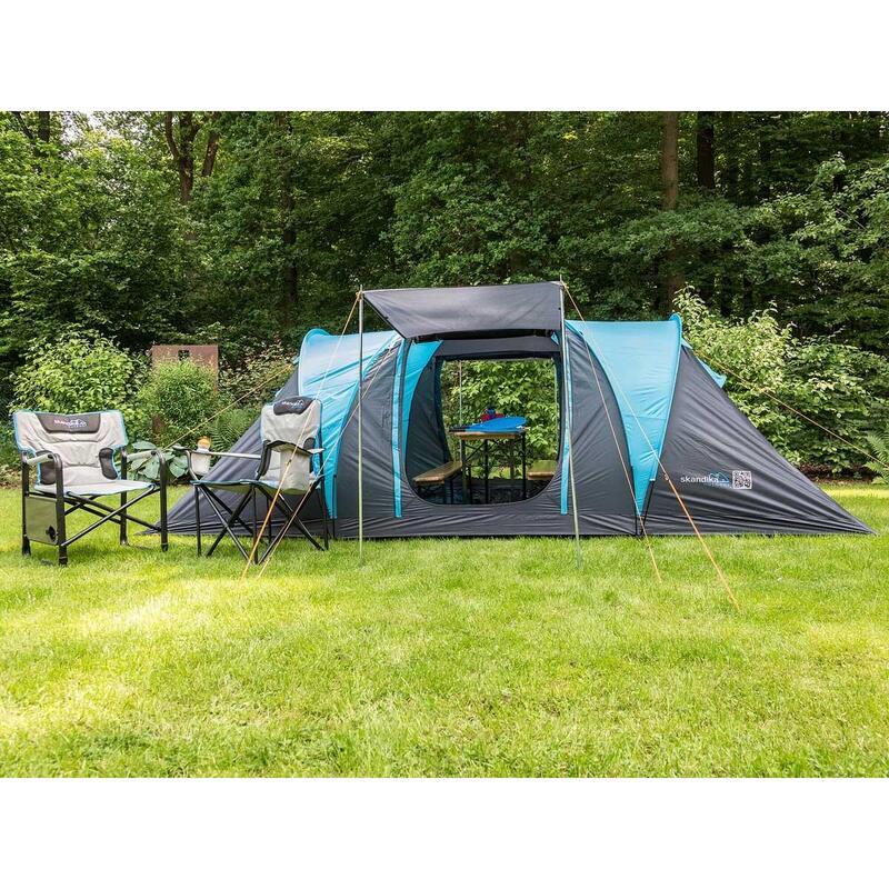 Tente dôme familiale Hammerfest 4 Protect - sol cousu - 4 personnes - 2 cabines